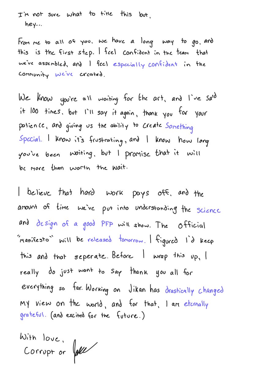 Preface to the manifesto tomorrow. 

See you then…