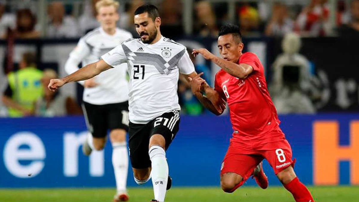 Sp_Bundesliga's tweet photo. Solo hay un precedente entre 🇩🇪 y 🇵🇪. Fue un amistoso disputado el 9 de septiembre de 2018, en el #PreZeroArena de Sinsheim. Ganó 🇩🇪 por 2-1, con goles de Julian Brandt y Nico Schulz. Para los peruanos anotó el ex del #Hoffenheim, Luis Advíncula, que abrió el marcador. https://t.co/5wdnbd8TfS