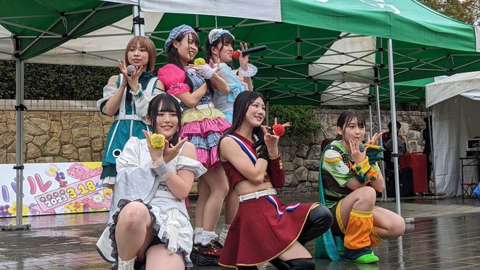 デンパーク！雨の中お疲れ様ー今日は3回し、ガンバレ🐻#プリスト#広まれプリスト 