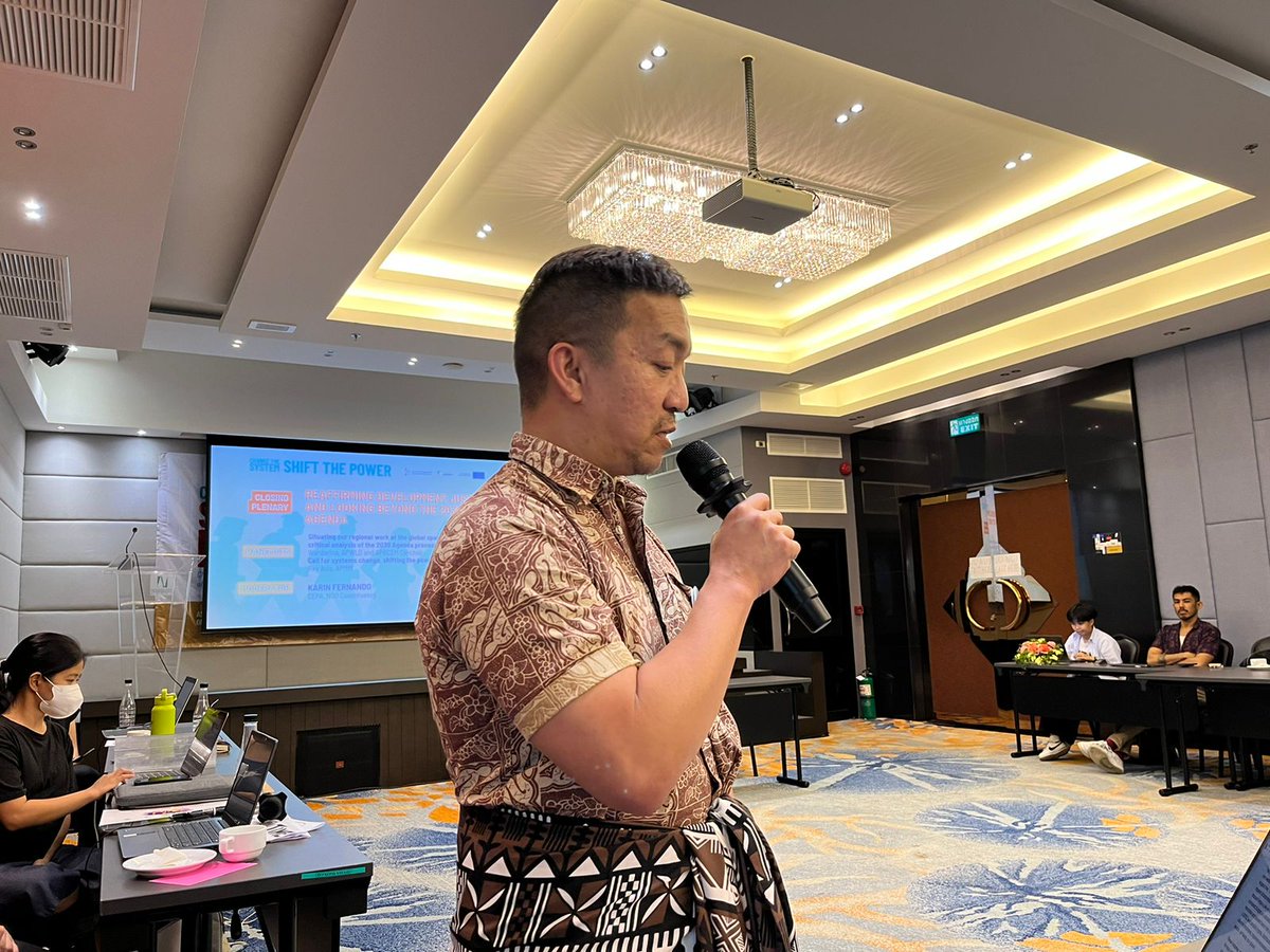 AP_RCEM's tweet image. #APPFSD2023 | Rey Asis of @apmm1984 underscores, &quot;Peoples&apos; struggles are the reasons why we are calling to change the system and shift the power. Power to the people!&quot;

#DevelopmentJusticeNow
#PeopleOverProfit