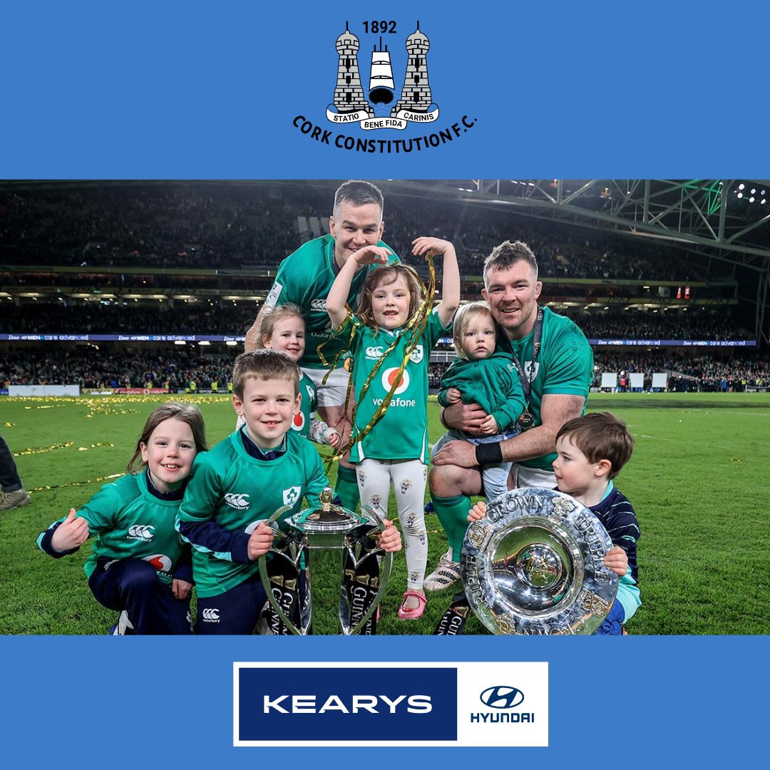 CorkConRugbyFC's tweet photo. 🏉 Make sure to join us for today's match VS Shannon FC. At the pre-match lunch, Peter O'Mahony will be joining us fresh from his Six Nations triumph! 
The Triple Crown, Grand Slam and Six Nations trophy will be on display in the clubhouse! 
A great day ahead 🙌🏻🇮🇪
#teamforlife https://t.co/iVgQ1Tgqpq