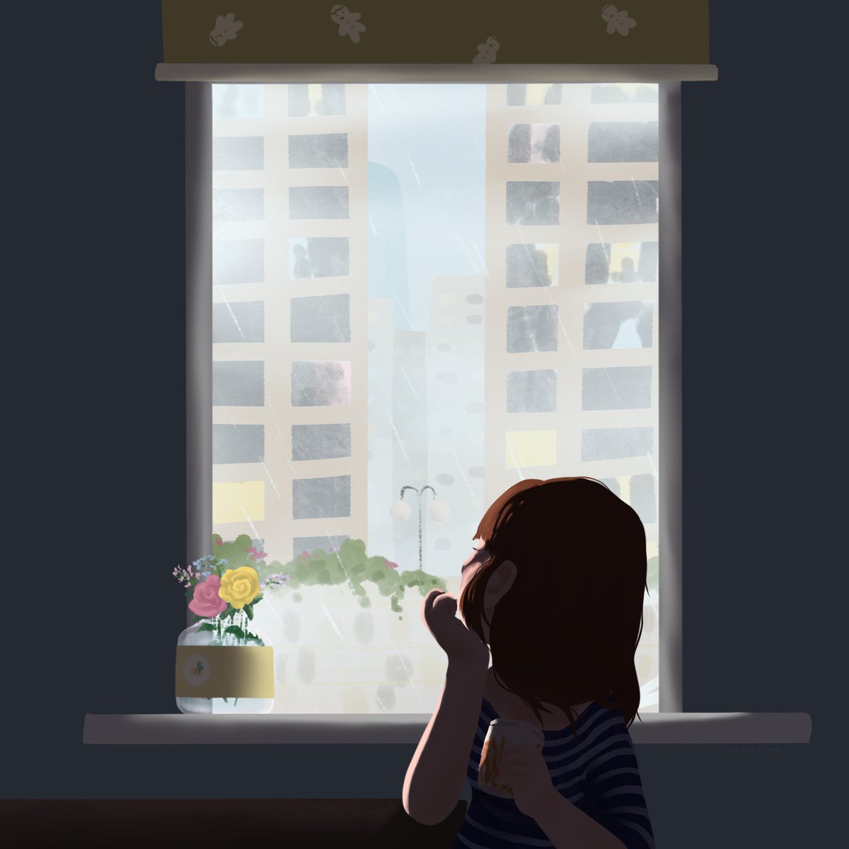 Rainy Day
#rainyday #ProcreateArt #backlight #stayindoors #cozy #vibes #mood #twitchartist #illustrationartists #hongkong