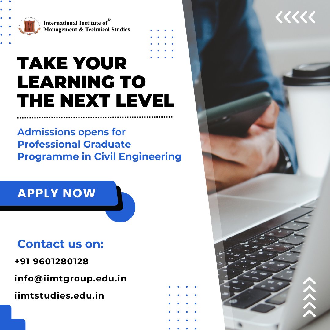 IIMTStudies's tweet photo. #eLearning #Onlineclass #onlinelearning #studyonline #OnlineCourses #learning #learninganddevelopment #learningandgrowing #Engineering #certificatecourses #onlinecourses #onlineeducation #EduQual #elearningdevelopment #Civil #workingprofessionals #civilengineer #civilengineering https://t.co/JalE9Csa0X