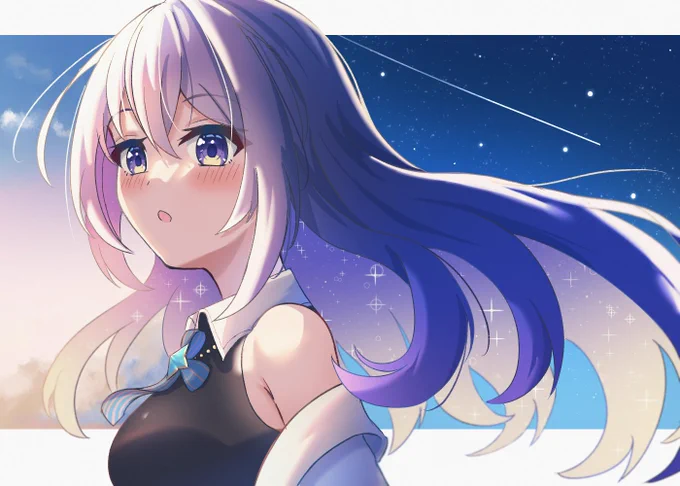 25日目 ムーナちゃん#HoshinovArt  #ホロメン31日チャレンジ 