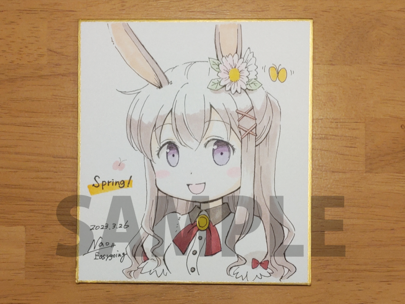 「色紙1枚描けました。時間があれば現地で描いて追加できる…?かも? #名古屋コミテ」|ナオ@4/23西海ノ暁60呉のイラスト