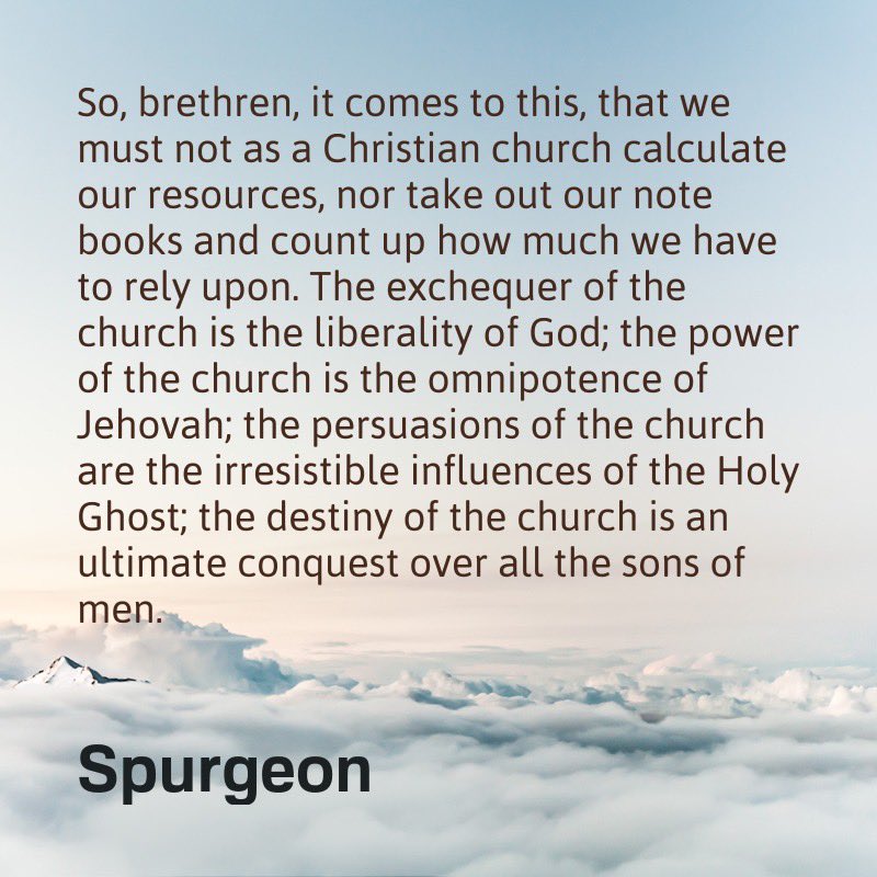 ReadingSpurgeon's tweet photo. The exchequer of the church.
#Spurgeon #s814 https://t.co/QtWepJ4FHX