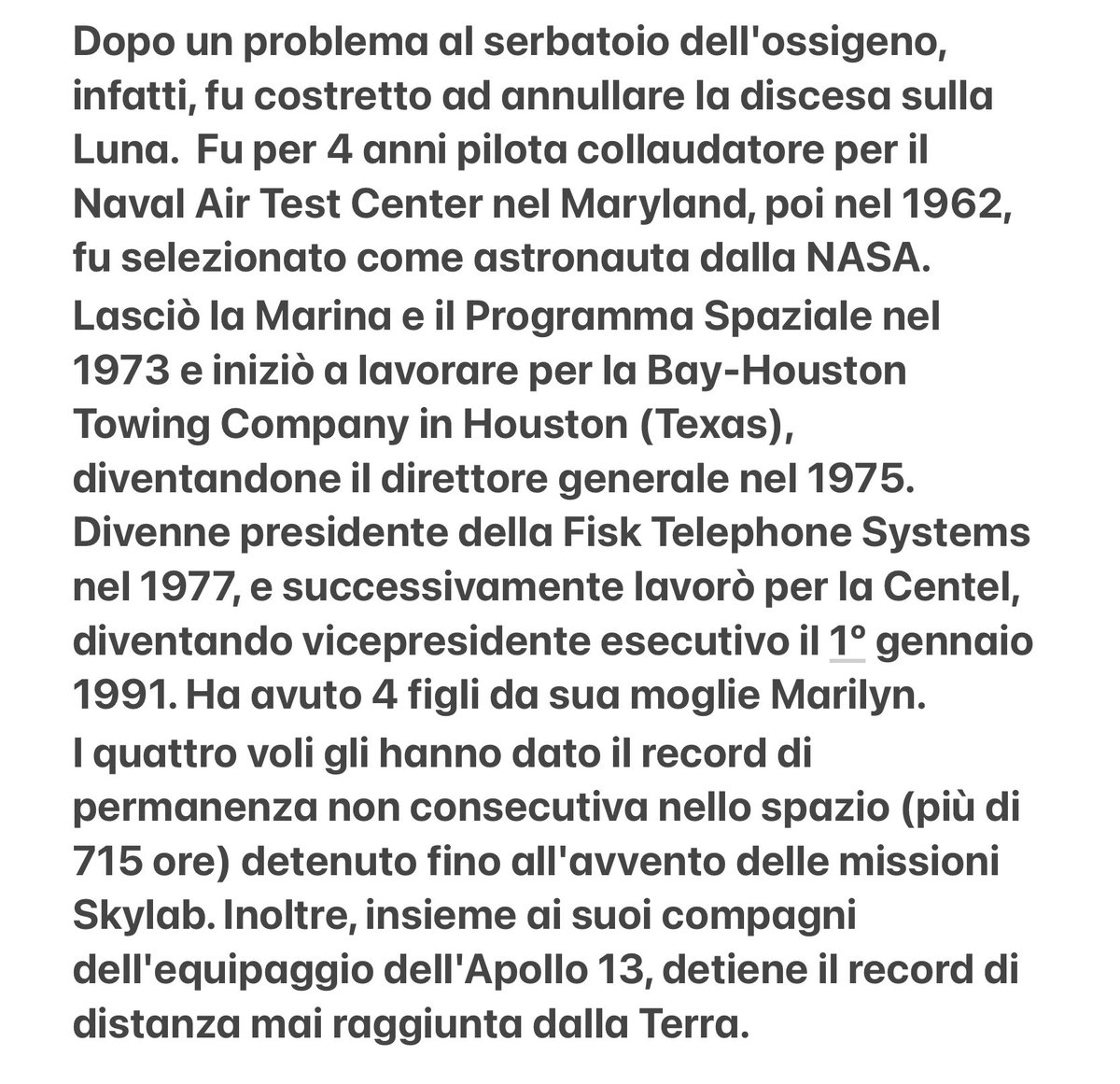 Cron_Silenzio's tweet photo. 25 marzo 1928, nasce #James_Arthur_Lovell Jr., detto Jim, astronauta statunitense della NASA. Volò a bordo delle missioni Gemini 7, #Gemini_12, #Apollo_8 ma divenne famoso quale comandante della missione #Apollo_13. https://t.co/okolr5PgFF