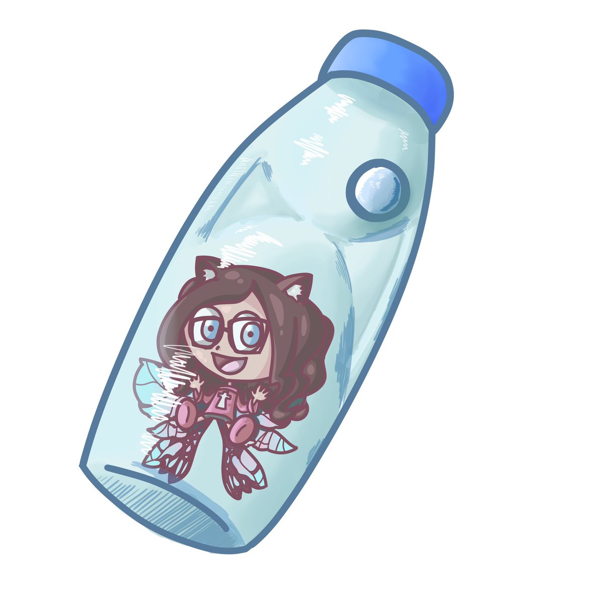 KattieBuggVT's tweet photo. Excuse me, excuse me?! Someone let me out of here! I might have healing magic but this isn’t cool, I don’t wanna stay in this bottle forever.

Who put me in here anyways?

(My new PNG model)

#ENVtuber #png #KBart #butterflyneko https://t.co/j55xOxwQ3l
