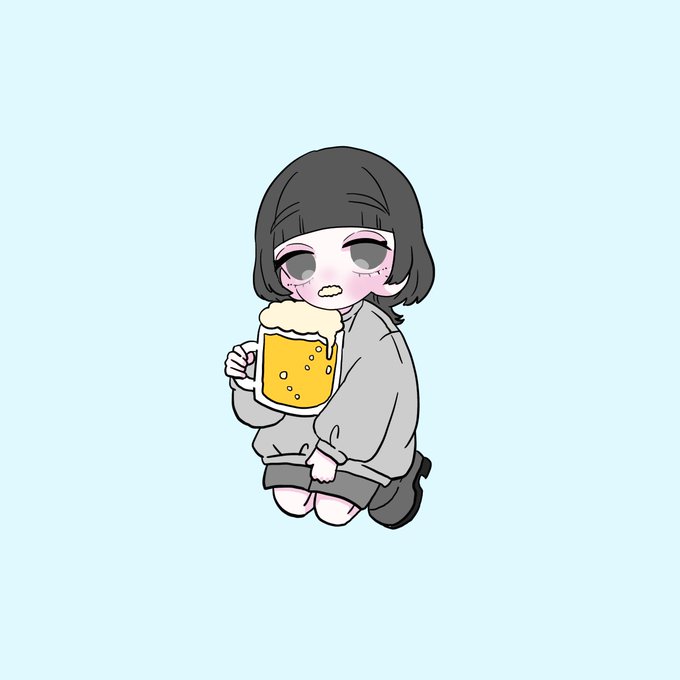 「ビール 全身」のTwitter画像/イラスト(新着)