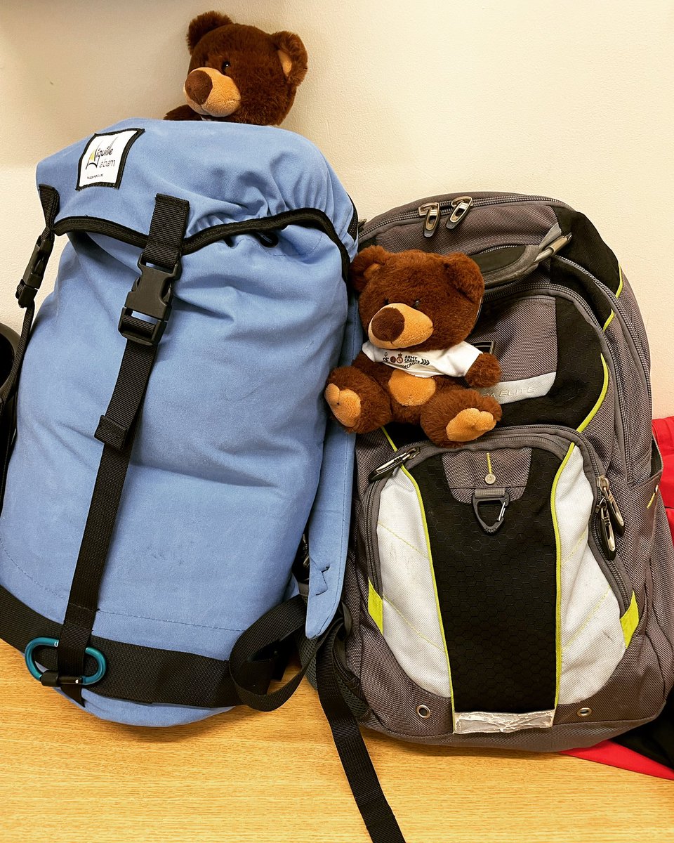 Today’s adventure! EveryCadet Bear and our Cadets are ready for a weekend of DofE training. #DofE #forfunandforfriendship