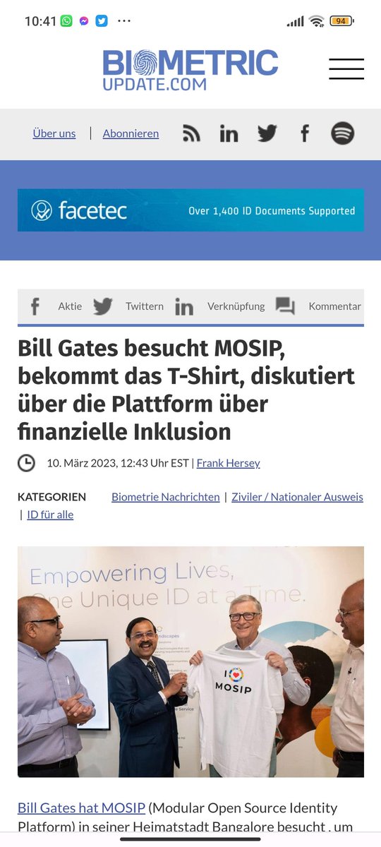 miriam_sadek's tweet image. Die 76 Millionen Menschen haben die #MOSIP Registrierung (Modular Open-Source Identification Platform), sie verteilen sich auf neun Standorte und haben zu 48 Millionen ausgestellten Ausweisen geführt. #digitalidentity #ID #BillGates