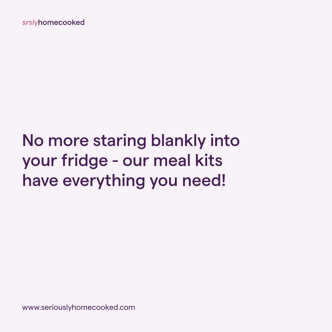 srslyhomecooked's tweet image. No more staring into an abyss. 

Visit seriouslyhomecooked.com to sign up to our waitlist and get 10% off your first meal kit.

#MealKitDelivery #FreshFoodDelivery #HealthyEats #HomeCooking #Foodie #HealthyLiving #FoodDelivery #HealthyOptions #ConvenientEats #MealPrep #HealthyHab
