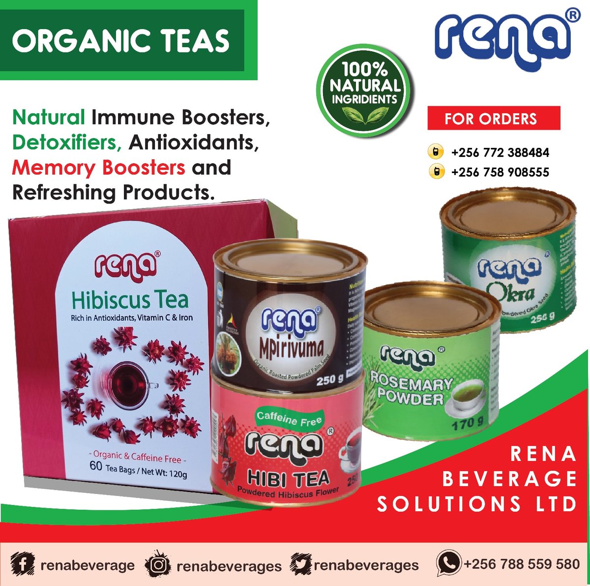 Elevate your health and wellness game this weekend with our hibiscus products! Stay refreshed, energized, and healthy with the many benefits of hibiscus. For you and your family! 
Find us in major supermarkets or order online on RocketHealth. Your body will thank you!