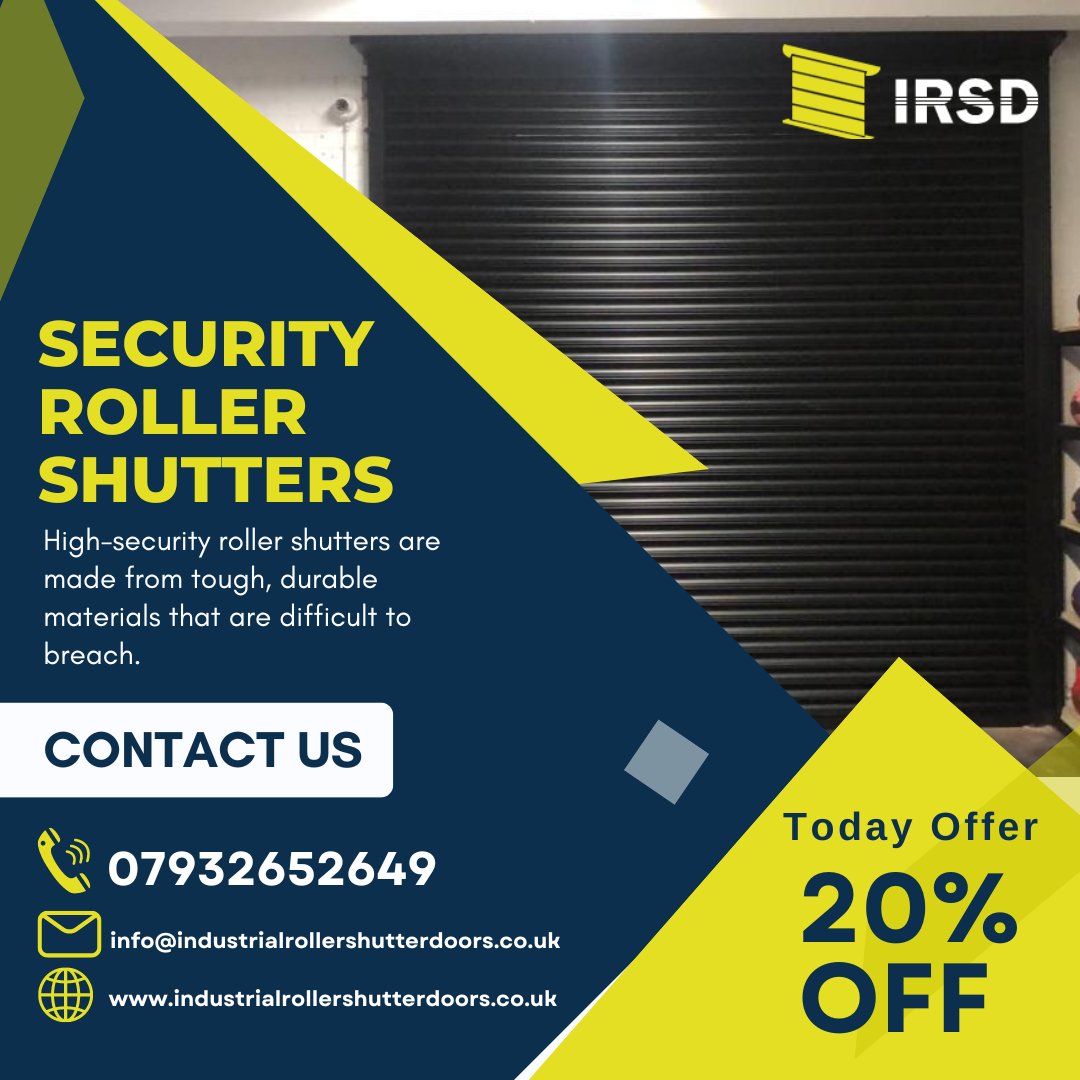 industrialroll2's tweet photo. Today only, enjoy a 20% discount on all of our security roller shutters! Make sure to take advantage of this offer and secure your property for less. Call now: +44 7932652649
Website: https://t.co/bwgr1qAgpf
#industrialrollershutterdoors #securityshutter #rollershutter #London https://t.co/GAJOnJQEb2