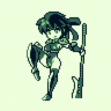 ドット絵 ロニ 4色から16色 