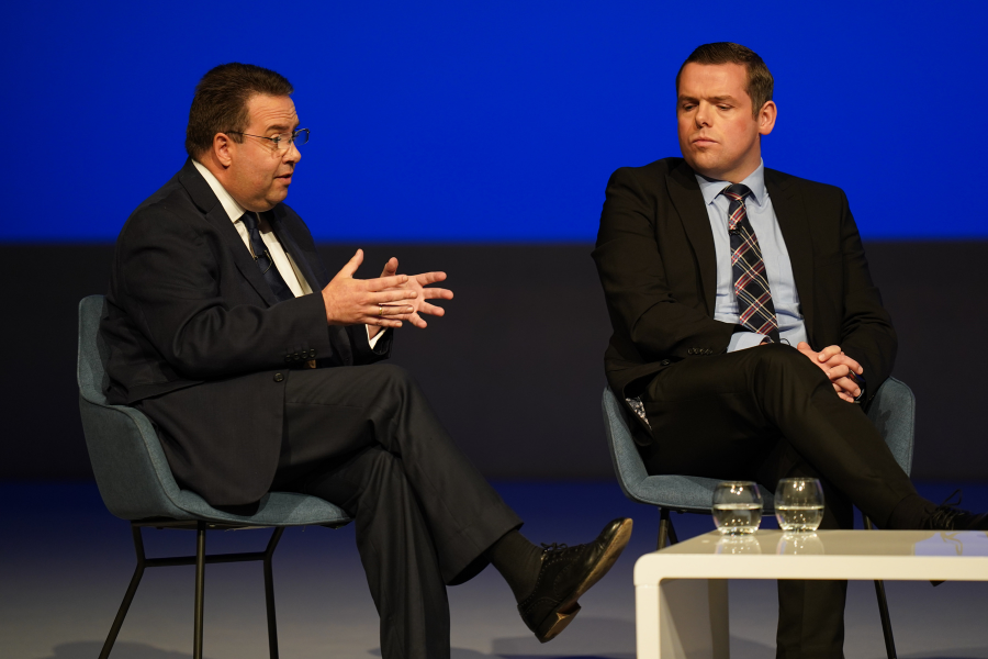 ScotNational's tweet photo. Scottish Tories were furious last month as the SNP initially planned to have no media at their hustings, with chairman Craig Hoy calling the move 'disgraceful'.

Now the Conservatives have banned media from their spring conference - and the Scottish Tories are silent. https://t.co/f6OXlKHDuD