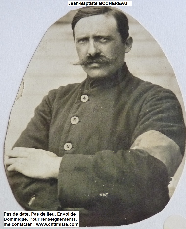 Le_Chtimiste's tweet photo. Jean Baptiste BOCHEREAU, né le 27 10 1887 à Maulévrier (49). Sergent au 114eRI. Capturé le 10 05 1915 à Loos -en-Gohelle dans le Pas-de-Calais. Il a été prisonnier dans plusieurs camps en Allemagne, Soltau, Münster II, Minden, Mannheim.Merci à Dominique - #114eRI #Chtimiste https://t.co/jhYR7q1bmg