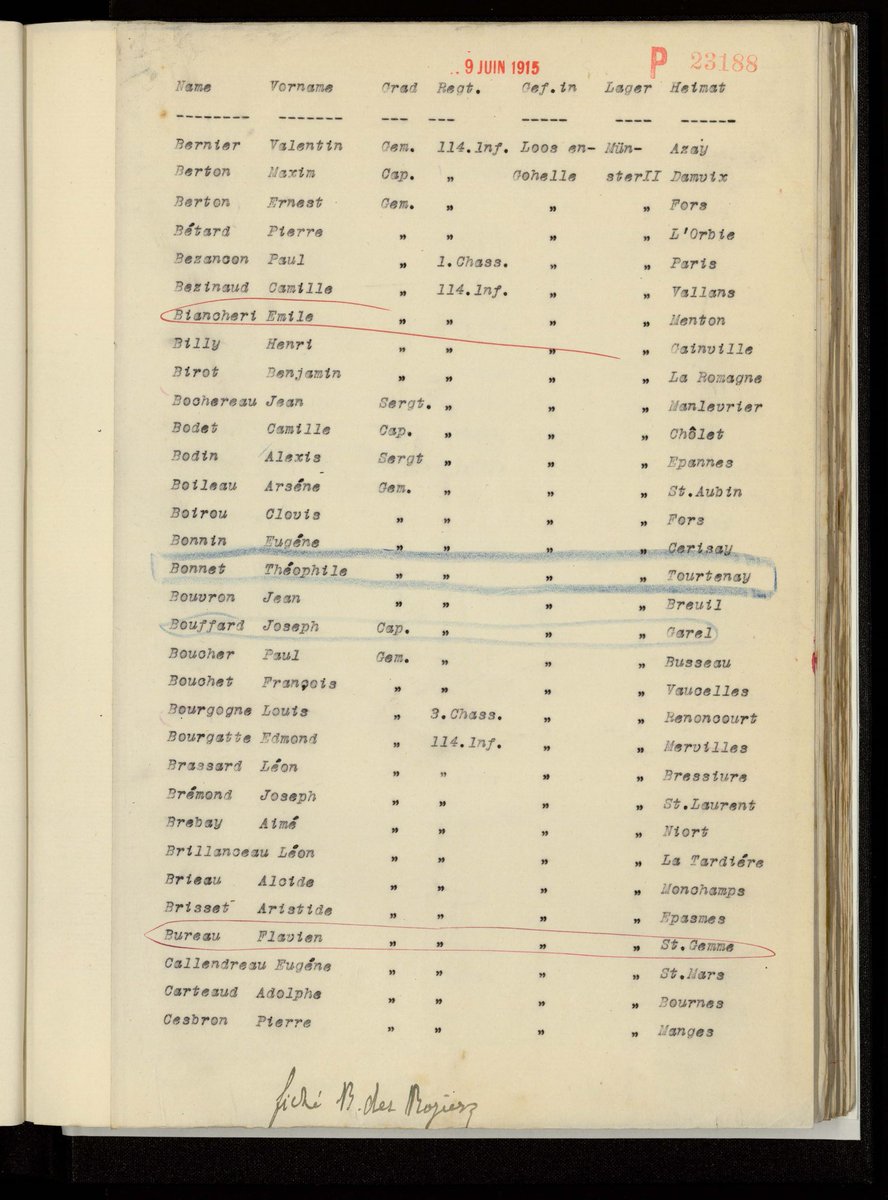 Le_Chtimiste's tweet photo. Jean Baptiste BOCHEREAU, né le 27 10 1887 à Maulévrier (49). Sergent au 114eRI. Capturé le 10 05 1915 à Loos -en-Gohelle dans le Pas-de-Calais. Il a été prisonnier dans plusieurs camps en Allemagne, Soltau, Münster II, Minden, Mannheim.Merci à Dominique - #114eRI #Chtimiste https://t.co/jhYR7q1bmg