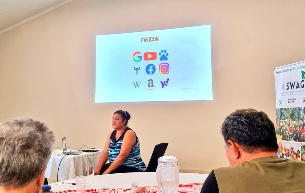 SWAG_Samoa's tweet photo. A great Logo & Brand Design Workshop by Graphic Designer Donna Kamu today! Thanks to #MCIL , who spoke on intellectual property rights+ trademark protection. We look forward to celebrating #WorldIntellectualPropertyDay on April 26th.
#SGPP #TautuaPartnership #SWAG #MCIL @dfat https://t.co/OtQFqu6N2i