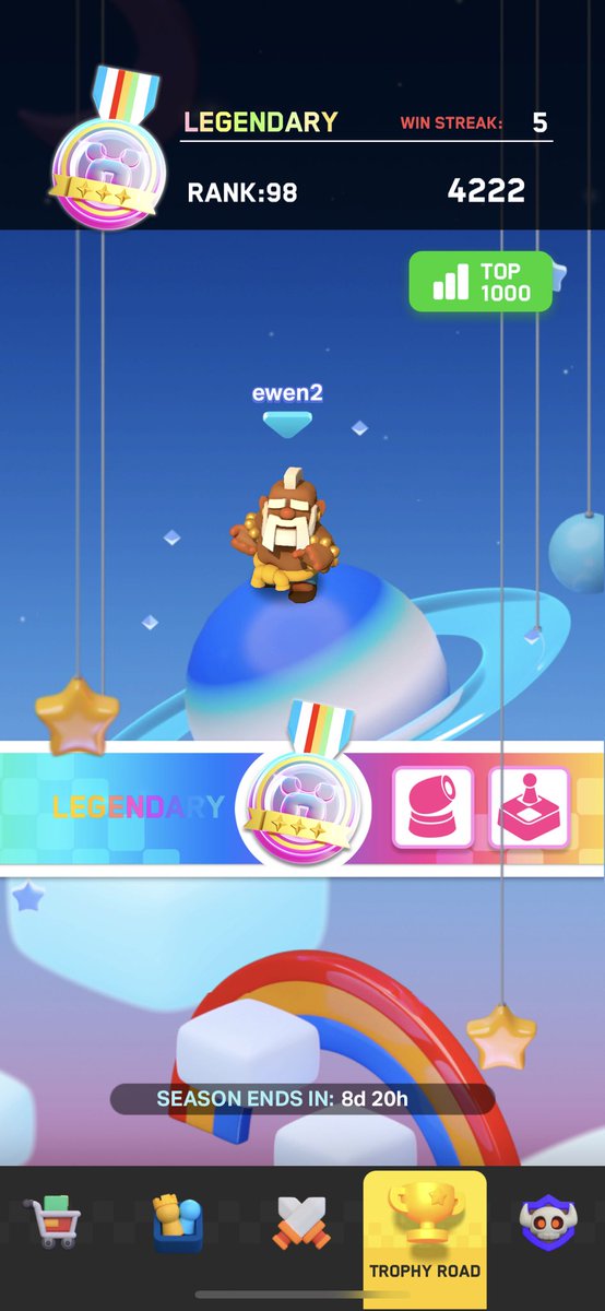 my two accounts are in the top 100💪