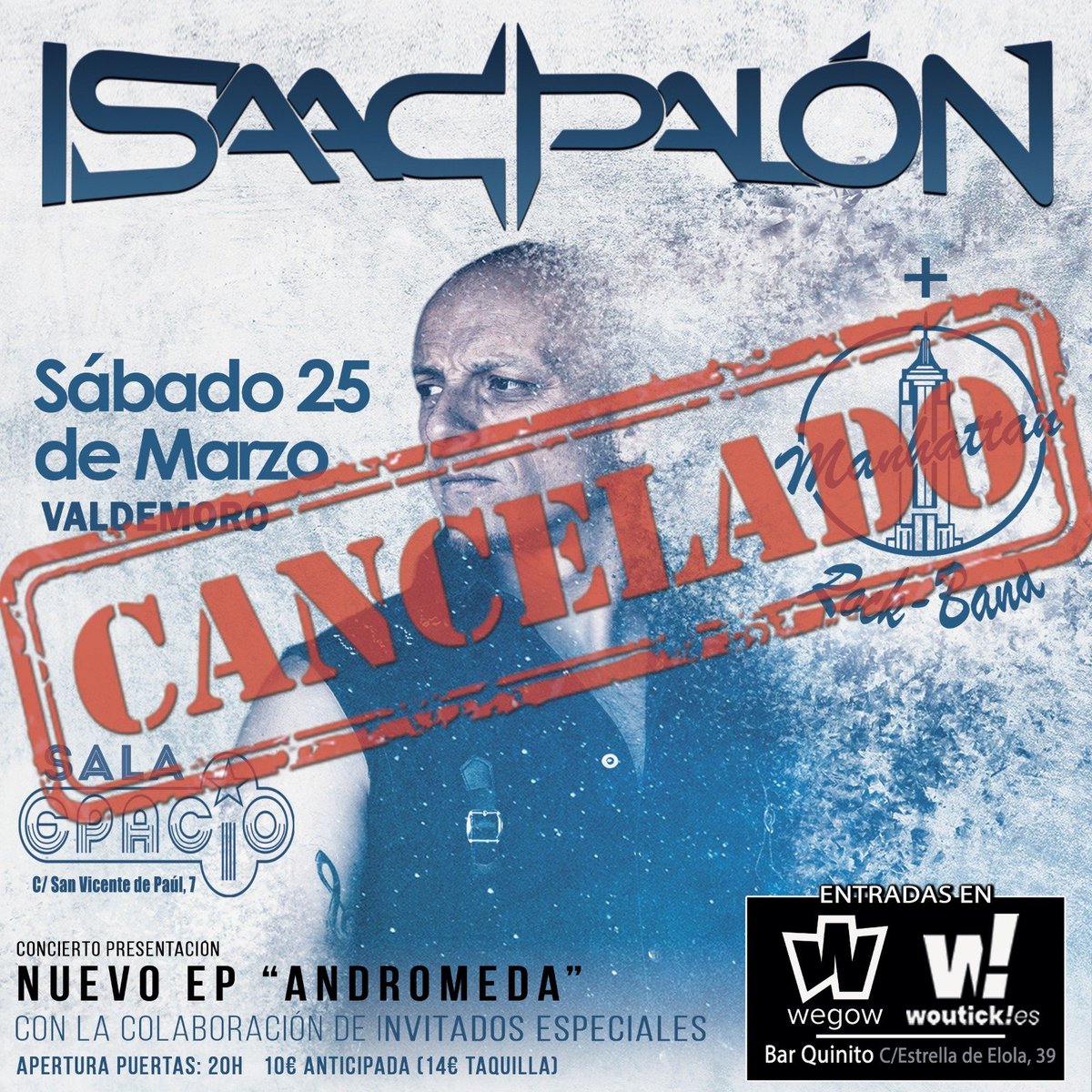 Lamentablemente el concierto no se podrá celebrar. 
El importe de las entradas adquiridas será reembolsado por el mismo método con el que se hizo el pago. 
Gracias a todos de corazón por vuestro apoyo.