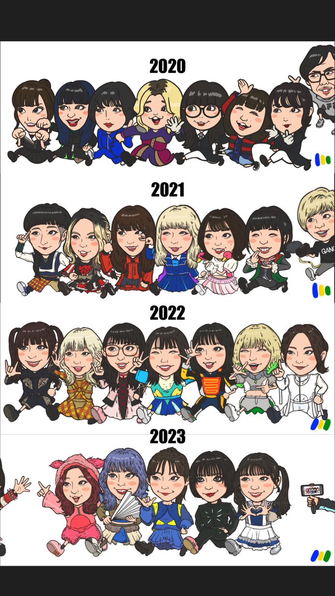 2020から描いて4年になりました🌸

#WACKオーデ #WACKオーデ23 
#100日後くらいにWACKが揃うヤツ