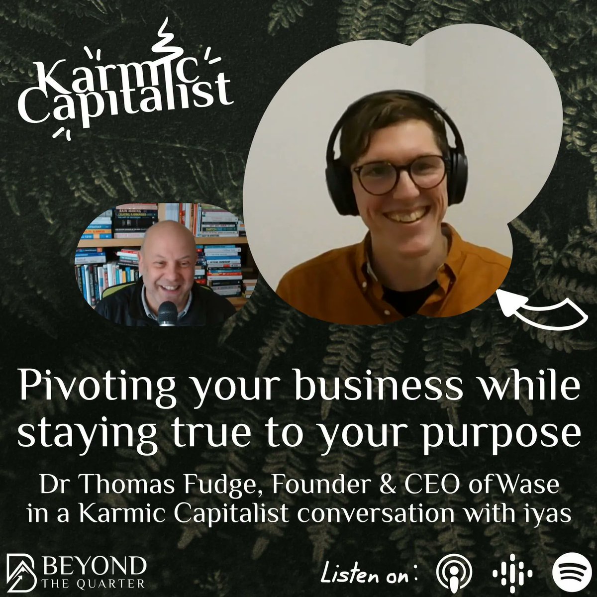 Hear the inspiring journey that @WASELimited founder TomFudge is on with his passion to cut our abuse and misuse of water in this week's #KarmicCapitalist podcast buff.ly/3lxltnJ