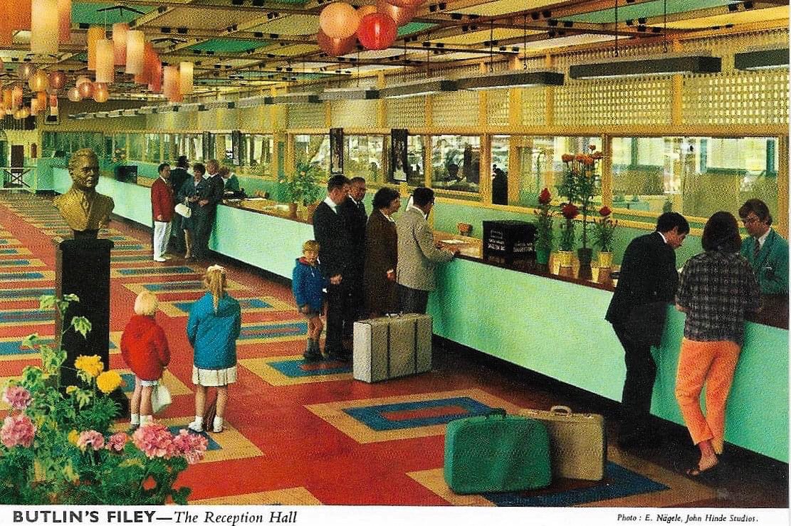 Butlin's FILEY - The Reception Hall c1970 #filey #butlins <a href="/Butlins/">Butlin's</a>