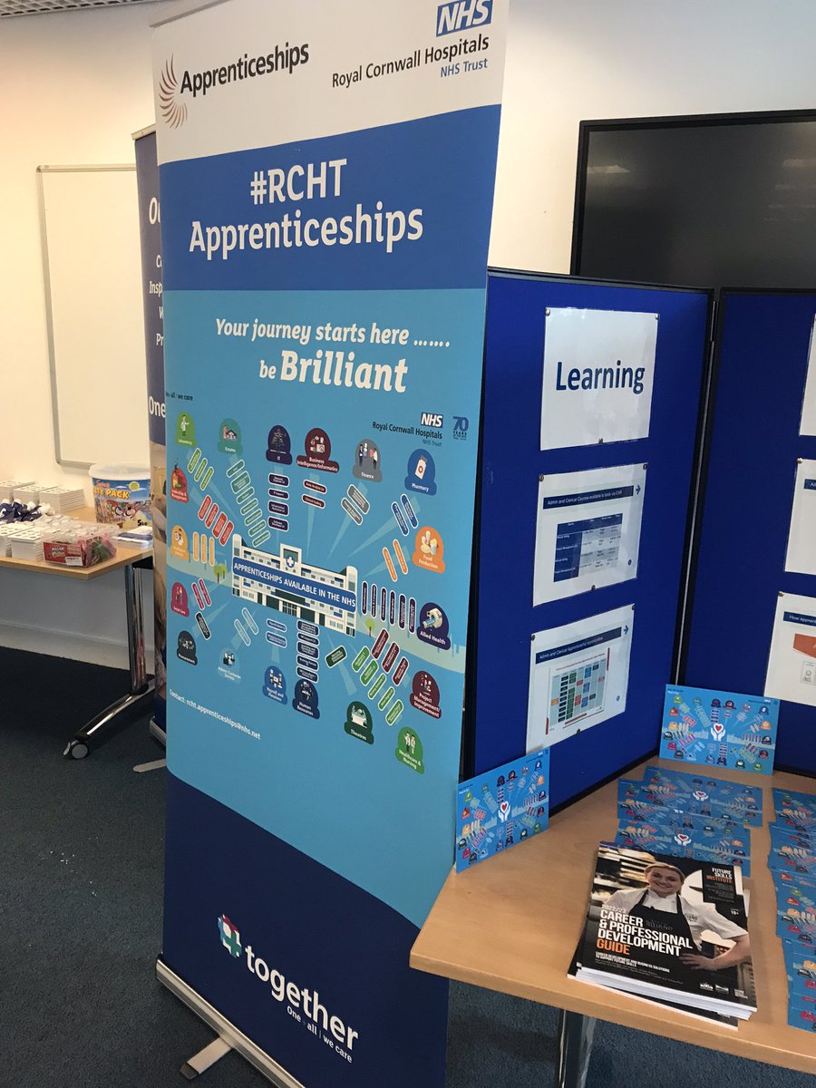 Come and say hello and have a look at our @RCHTApprentice1 opportunities <a href="/RCHTWeCare/">Royal Cornwall Hospitals NHS Trust</a> <a href="/RCHTRecruitment/">RCHT Recruitment</a> #apprenticeships #rchtbrilliantapprentices #rchtrecruitmentevent