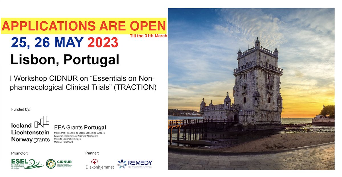 Excellent opportunity for #eularHPR #clinicaltrials #FREE course 🔝friendly and knowledgeable experts Criteria: phd student OR young phd (<5y) 🔴 applications open till 31 March ‼️ Course fully in 🇬🇧 👉 esel.pt/node/7701?fbcl… (click on the links within the page)