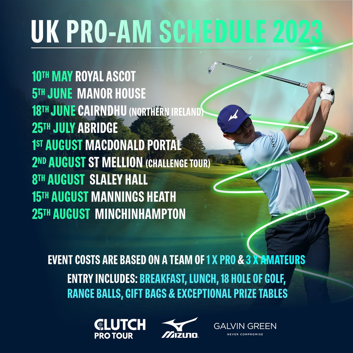 Who doesn’t love playing in a Pro-Am, play with future stars on @clutchprotour 🔥 

You can enter now via link: clutch-registration.golfgenius.com/pages/92618001…

@RoyalAscotGC @CairndhuGolfC @Abridgegolfclub @macdonaldportal @StMellion @SlaleyHall @ManningsHeath @MinchGolfClub 

#proams #golf