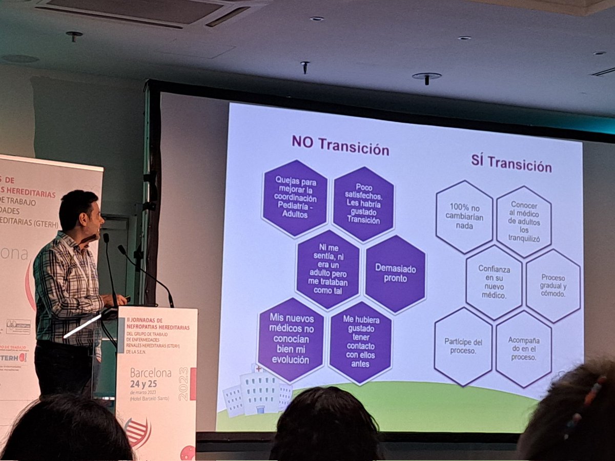 Qué ilusión conocer esta iniciativa centrada en el paciente: la consulta de transición entre Nefrología Pediátrica y adulta. <a href="/Nefro_inf_HCUVA/">Nefro-inf-Murcia</a>. #GTERH <a href="/senjoven/">JovSEN</a>. Presentado por Dr Martínez  y Dr Piñero
