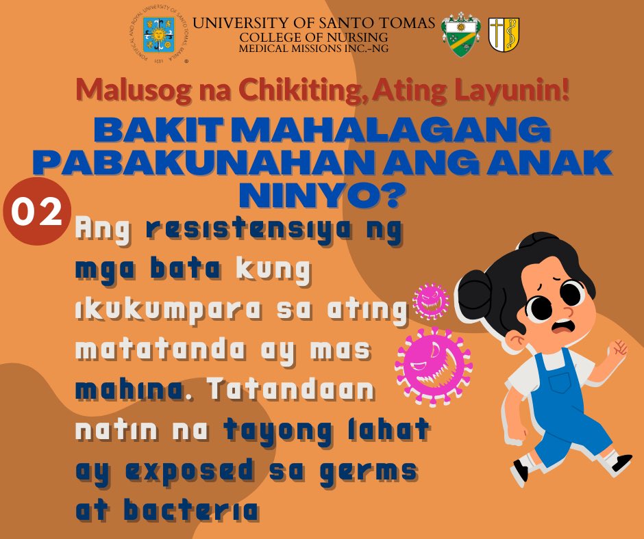 ustmminursing's tweet photo. Mabuhay mga magulang, kabataan, at mga ka-MMIssioners! 
Bilang kasangga ng mga magulang at mga bata sa pagpapanatiling malusog ang pangangatawan at kalusugan ng mga kabataan, narito ang MMI-NG, handog ang programang, + https://t.co/Gr1QIbhaeC