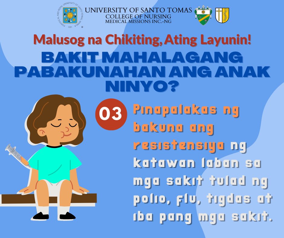 ustmminursing's tweet photo. Mabuhay mga magulang, kabataan, at mga ka-MMIssioners! 
Bilang kasangga ng mga magulang at mga bata sa pagpapanatiling malusog ang pangangatawan at kalusugan ng mga kabataan, narito ang MMI-NG, handog ang programang, + https://t.co/Gr1QIbhaeC