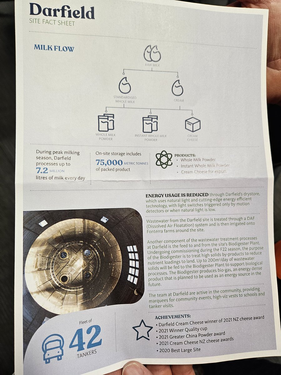 NuffieldIreland's tweet photo. Then on to the Darfield @Fonterra #wholemilkpowder and #creamcheese plant. https://t.co/p7xacGXWUW