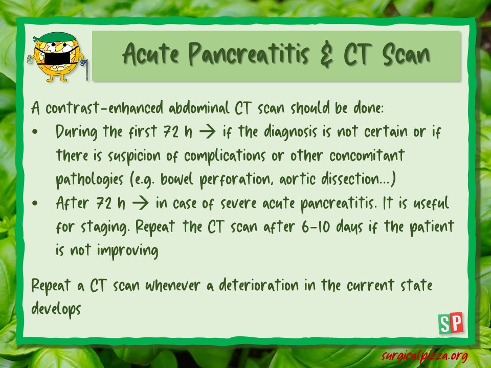 Abdominal #CTscan in #acutepancreatitis...🩻 Do we always have to ask for it? 🧐

#spbites 🍕 #ACS #surgery #education #emergencysurgery 

To read more: surgicalpizza.org/emergency-surg…