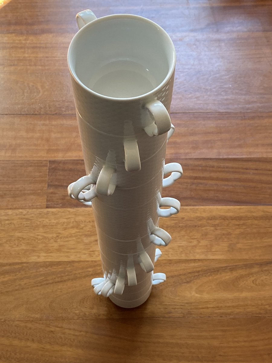 vertebris's tweet photo. @GerwatVirginia @GongFuPoets @PoetDeanwilson6 It’s not really nothing, but I’m cleaning many objects at kitchen and the boring made this “Tower of teacups”. (I haven’t any pebbles near home, so I just enjoyed yours, GonFu and friends. I wished good weekend for all of you) #saturday #creativepicture ? https://t.co/rvaz7ypksH