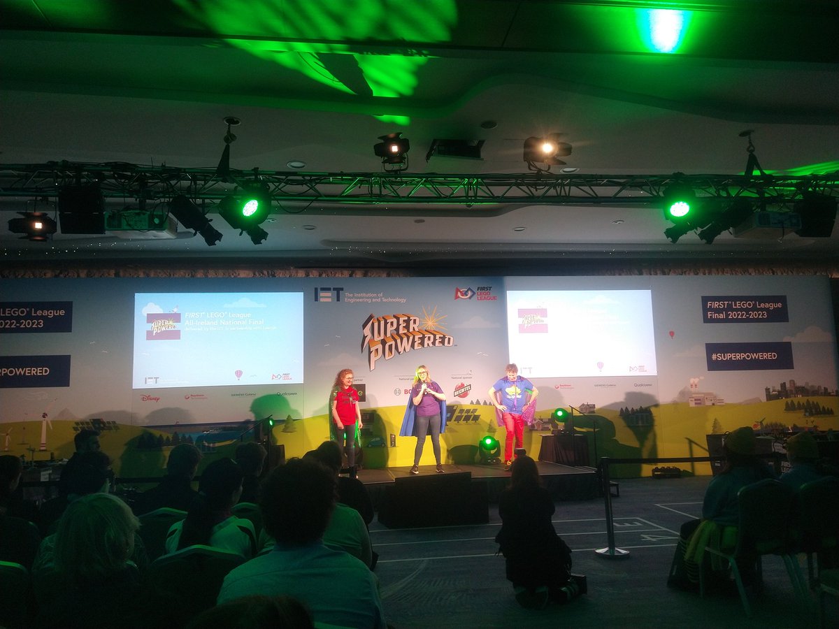 What an opening!!! First Lego League #Superpowered at Crowne Plaza Dublin! FLL Ireland Final! Best of luck to all teams!