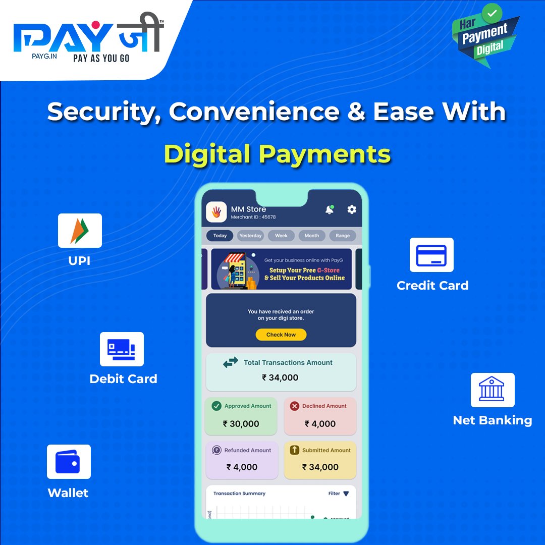 The choice to avail convenience through digital payments is now in your hands.

#payg #HarPaymentDigital #rbi #payments #digitalpayments #onlinepayments #rbikehtahai #fintech