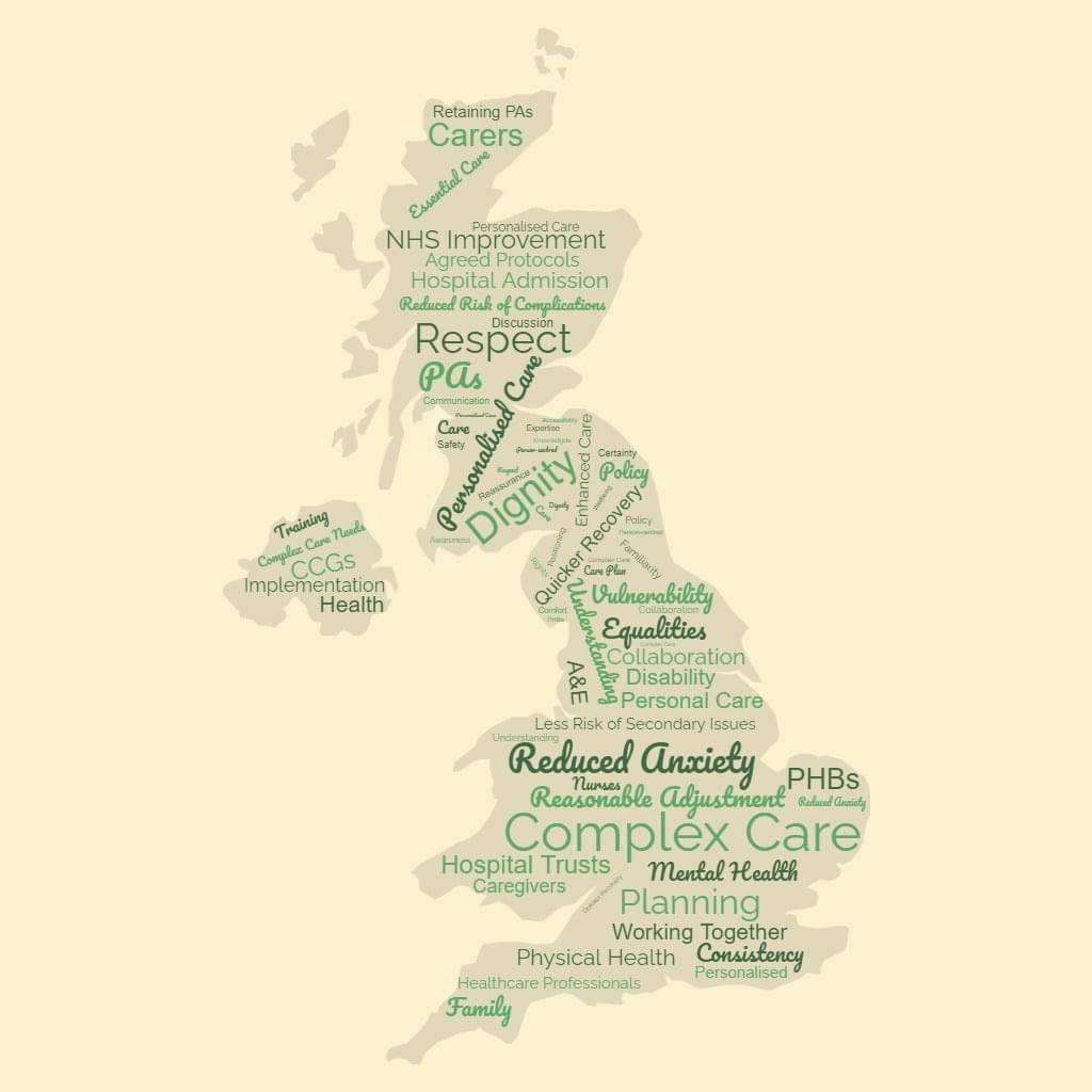 Craftfinders21's tweet photo. After a winter break to rest and restore, the #craftingforachange campaign will be resuming our call for consistency of care when people with complex care needs are in hospital. https://t.co/TAVAnlX6Bn