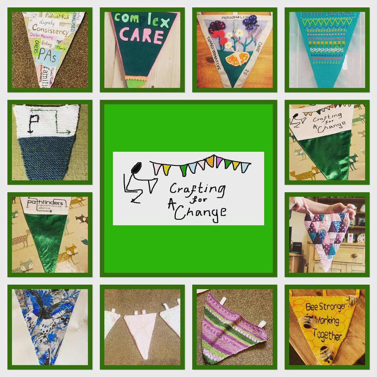 Craftfinders21's tweet photo. After a winter break to rest and restore, the #craftingforachange campaign will be resuming our call for consistency of care when people with complex care needs are in hospital. https://t.co/TAVAnlX6Bn