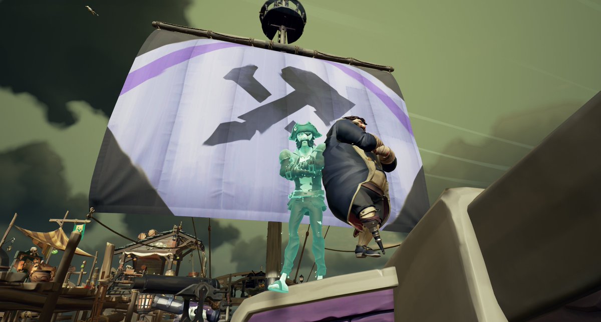 TheSynicall's tweet photo. Happy Community Day everyone!! Be on the look out for @Taaaaamas &amp; Myself for a surprise #SoTAnniversaryPromo @SeaOfThieves https://t.co/vcDkDnKha5