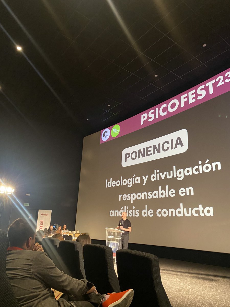 enGramaPsico's tweet photo. La primera ponencia del #Psicofest23 corre a cargo de @rpascualverdu quien nos habla de Ideología y divulgación responsable en análisis de conducta 📚🔍 https://t.co/6XXo1on8pF