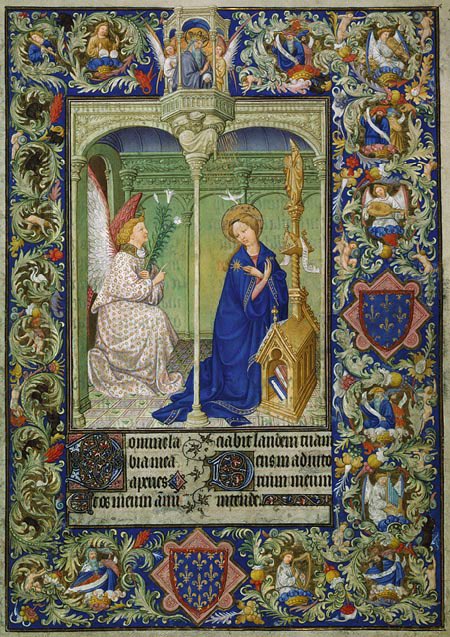 CercleRoi's tweet photo. Bonne & sainte fête de l’Annonciation !
Enluminure : L'Annonciation, page du manuscrit des Belles Heures du duc de Berry.
https://t.co/F2ZCutb5bv
#Annonciation #enluminure #livredheure #ducdeberry #metmuseum #royaumedefrance https://t.co/1LyesrrN2g
