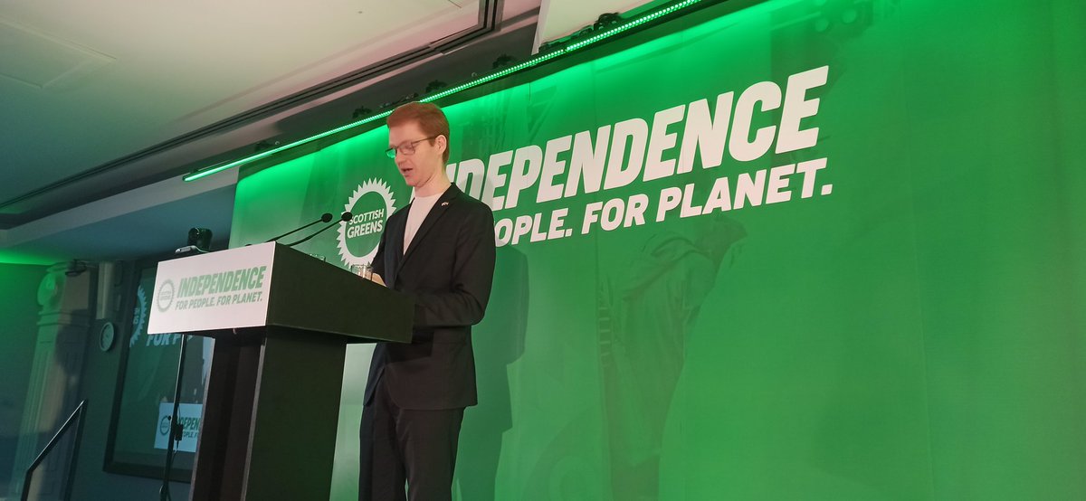 'We have had record poll after record poll, because with greens in government they like what they see - Unprecedented climate action, a fairer economy and unashamed commitment to human rights' @Ross_Greer opens #sgpconf