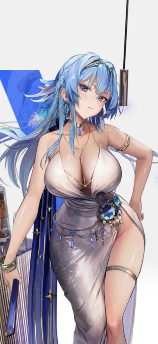 ヘルムは軍服かドレスかどっち描くか悩むな 