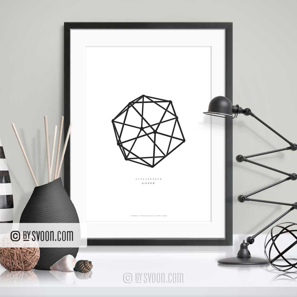 BySvoon's tweet photo. Icosahedron - #Minimal #ArtPrint
#bysvoon #simpledoesit #fashion #walldecor #designprints #viral #trending #icosahedron #polyhedron #Geometry #GeometryDesign #Geometry #wallart #handmade #20Faces #Mathematics #minimaldesign #homedecor #DigitalArt
.
https://t.co/H2k3fb0AFL https://t.co/W2FvZmG8y4