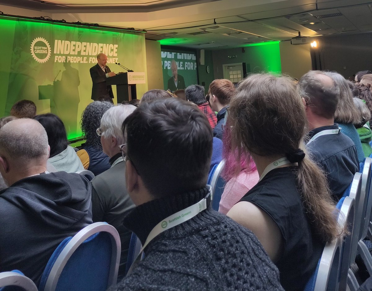 Making change happen is the reason we exist. Not just to challenge but to take action - @patrickharvie #SGPConf
