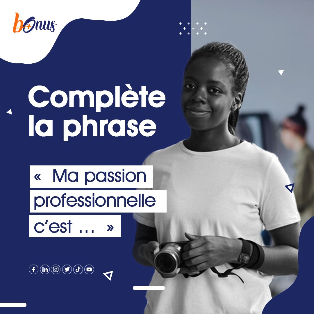 Bonusplus237's tweet photo. Chaque personne a un talent à faire valoir. Et toi, quel est le tient et quel métier te passionne ? Dis-nous tout👇
------
Each person has a talent to showcase. What about you, what's yours and what job are you passionate about? Tell us all👇
#job #emploi #entrepreneur ##Bonus https://t.co/AfIpEArOdQ