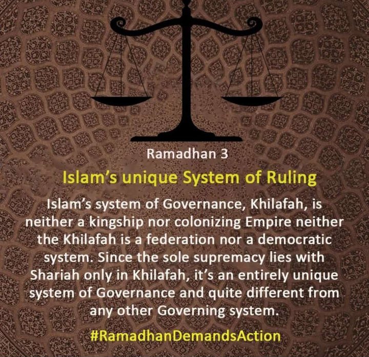 MuhammadAnnasN's tweet photo. Islam's unique System of Ruling..
#Ramadan #Ramadan2023 #RamadanKareem #Islam #Khilafah #RejectDemocracy #EstablishKhilafah https://t.co/krLv6NoU1u